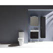 Laufen Base armoire de toilette 1 porte avec éclairage led 60x70x18cm droite blanc brillant SW157434