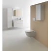 Laufen Base armoire de toilette avec 2 portes avec éclairage led 80x70x18cm blanc mat SW157435