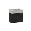 Vtwonen Cube Meuble sous lave-mains droite 40x20cm Chêne Noir SW374073