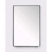 Royal Plaza Merlot spiegel 100x80cm zonder verlichting rechthoek Glas Zwart mat SW395629