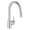 Grohe Concetto 1-gats keukenkraan met uittrekbare dual spray chroom TWEEDEKANS OUT9221