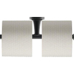 Duravit Starck T Porte-rouleau de papier toilette - double - sans clapet - noir mat SW297075