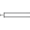 Duravit Starck T Porte-serviettes - 2 barres - 46,5cm - pivotant - chrome SW297095