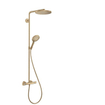 Hansgrohe Raindance Select Ensemble de douche pluie - thermostat - douche de tête 24cm - bronze brossé (bronze) SW297592