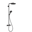 Hansgrohe Raindance Select S Showerpipe avec thermostatique 24cm PowderRain Noir mat SW297615