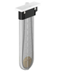 Hansgrohe sBox élément de finition rectangulaire incl. boîte à flexible. flexible de douche et rosace avec 1 fonction pour bord de baignoire ou carrelage mat blanc SW297544