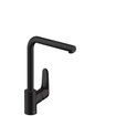 Hansgrohe Focus Mitigeur de cuisine 1 trou 280 mm avec bec droit pivotant noir mat SW297545