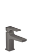 Hansgrohe Metropol toiletkraan 100 met push open waste met voorsprong vaste uitloop 12.7cm brushed black chroom SW297551