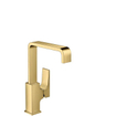 Hansgrohe Metropol robinet de lavabo 230 avec vidage push open avec bec orientable 120° 16,5 cm or poli SW297573