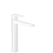 Hansgrohe Metropol 1-gats wastafelkraan 260 met push open waste met voorsprong vaste uitloop 20.4cm mat wit SW297568