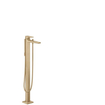 Hansgrohe Metropol élément de finition pour robinet de baignoire autoportant montage au sol avec inverseur avec bec fixe 23.5 cm bronze brossé SW297552