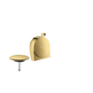 Hansgrohe Exafill Exafill S partie apparente pour combinaison vidage de baignoire, trop-plein et remplissage or poli SW297549