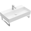 Villeroy & Boch Memento 2.0 lavabo - pour porte-serviettes 80x47cm - avec trop-plein 1 trou de robinet ceramic+ blanc SW336023