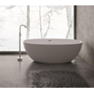 Baignoire îlot Royal plaza Lengua 180x80cm ovale avec bonde pop up noir mat SW421624