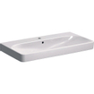 Geberit Smyle lavabo carré avec trou pour robinet avec trop-plein 120x48x16,5cm blanc 500226011 SW417304