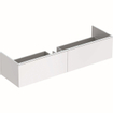 Meuble sous lavabo Geberit Xeno2 2 tiroirs 159,5x47cm blanc mat SW417457