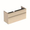 Geberit Smyle meuble sous-vasque carré avec 2 tiroirs 118,4x61,7x47cm gris sable SW417678
