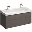 Geberit Xeno2 meuble sous-vasque avec 4 tiroirs 117,4x46,2cm scultura grey SW417623