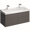 Meuble sous lavabo Geberit Xeno2 4 tiroirs 117,4x46,2cm scultura gris SW417623