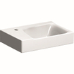 Geberit Xeno2 lave-mains avec trou de robinet à gauche sans trop-plein 40x28x12.5cm avec KeraTect blanc SW417472