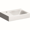 Geberit Xeno2 lave-mains avec trou pour robinet à gauche sans trop-plein 40x28x12.5cm avec KeraTect blanc SW417472