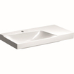 Geberit Xeno2 lavabo 90x48x14cm avec trou de robinet sans trop-plein tablette à droite KeraTect blanc SW417522