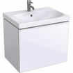 Geberit acanto meuble sous lavabo avec 1 tiroir 64x53.5x47.6cm avec poignée avec siphon blanc d'occasion OUT11120