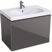 Geberit Acanto meuble bas avec 1 tiroir 74x53.5x47.5cm incl. siphon mat lava SW417517