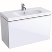 Geberit Acanto Meuble sous-vasque compact avec 1 tiroir 89x53.5x41.6cm avec poignée et siphon blanc SW417210