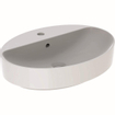 Geberit Variform lavabo à poser ovale avec trop-plein 60x45x15,8cm blanc 500772012 SW417186