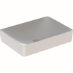 Geberit VariForm lavabo à poser rectangulaire sans trou de robinetterie sans trop-plein 55x40x15.8cm blanc 500779012 SW417269