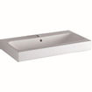 Geberit Icon lavabo 75x48.5x15.5cm 1 cuve 1 trou de robinet Au milieu avec trop-plein Céramique Blanc brillant SW417239