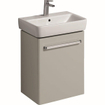 Geberit Renova compact meuble bas pour lavabo 1 porte 50x60.4x36.7cm gauche/droite gris clair SW417550