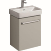 Geberit Renova Compact meuble sous lavabo 1 porte 50x60.4x36.7cm gauche/droite gris clair SW417550
