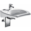 Geberit 300 Comfort Vitalis Lavabo ergonomique 55x55cm avec trou de robinet sans trop-plein KeraTect Blanc SW417537