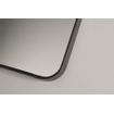 Royal plaza Intent miroir rectangulaire angles arrondis 80x100 noir mat SW395046