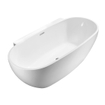 Royal Plaza Edolo half vrijstaand bad ovaal 175 x 85cm vrijstaande muurversie wit TWEEDEKANS OUT7664