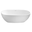 Royal Plaza Edolo half vrijstaand bad ovaal 175 x 85cm vrijstaande muurversie wit TWEEDEKANS OUT7664
