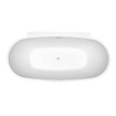 Royal Plaza Edolo half vrijstaand bad ovaal 175 x 85cm vrijstaande muurversie wit TWEEDEKANS OUT7664