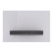 Geberit Sigma50 bedieningplaat, 2-toets spoeling frontbediening voor toilet 24.6x16.4cm zwartchroom / wit SW420199