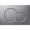 Geberit Sigma01 Plaque de commande à double touche, pour chasse d'eau frontale, dimension 24,6 x 16,4 cm, chrome mat SW420175