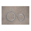 Geberit Sigma50 bedieningsplaat - 2-toets spoeling - rond - chroom/betonlook SW420191