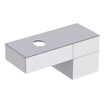 GeberitVariFormmeuble bas sous lavabo avec 3 tiroirs pour vasque à poser 124.5x60.3x53.5cm blanc SW420207