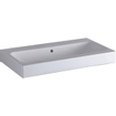 Geberit Icon lavabo 75x48.5x15.5cm 1 bassin 0 trous de robinet avec trop-plein céramique anti-salissures blanc brillant SW422310