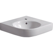 Geberit Renova lavabo d'angle 69,5cm 1 trou pour robinet avec trop-plein tect white SW422344