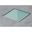 Easy Drain AquaJewels Quattro Zero brossé 20x20cm avec sortie latérale 50mm garde d'eau 30/35/50mm inox AJQ 20X20 ZM 2302070
