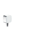 Hansgrohe FixFit E coude de raccordement mural avec clapet anti-retour plastique blanc mat SW451572
