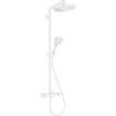 Hansgrohe Croma select s tuyau de douche ecosmart avec thermostat 28cm blanc mat SW451555