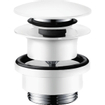 Hansgrohe bouchon de vidange 1 1/4\" clapet clic pour mitigeurs lavabo et bidet blanc mat" SW451583