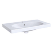 Lavabo Geberit Acanto 75cm 1 trou de robinet avec trop-plein tect blanc SW422128